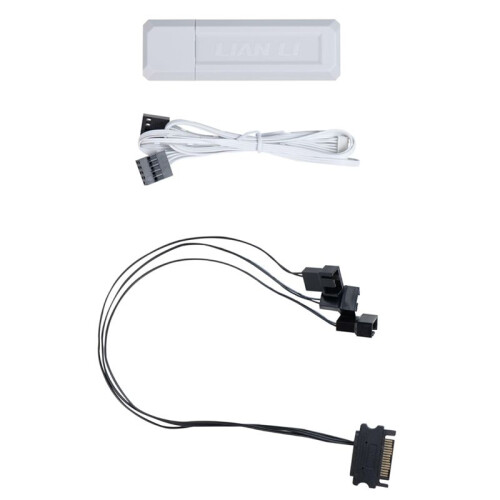 Fan L-Wireless Controller for SL Wireless, TL Wireless & Strimer Wireless with PWM  Cable - White