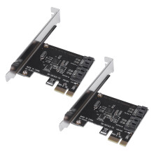 2X Pcie Pci Express zu Sata3.0 2-Anschluss Iii 6G Erweiterungskontrolleur Karte Adapter