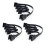 3X Câble D'Alimentation Ide 4 Broches Vers 5  Câble  4 Broches Vers Port  Multiple Câble 1