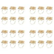24Pack Napkin Rings, Gold Napkin Rings Buckles for Table Decorations, Wedding, Dinner,Party, DIY Decoration,Gold