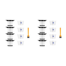8 Packs of Replaceable HEPA Filters, Suitable for MOOSOO K17 Cordless Vacuum Cleaner (8 HEPA Filters and 8 Filters)