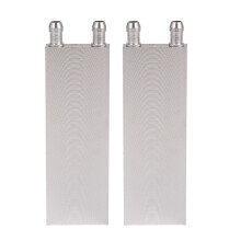 2X Aluminum Alloy CPU Radiator 40X120mm Water Cooling Block Liquid Water Cooler Heat Sink for PC Laptop