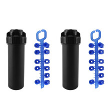 2X Rosca Hembra de 3/4 de Pulgada Aspersor Emergente Impulsión de Engranajes Cabezal de Aspersor de Césped Patrón de Círculo Parcial 40-360