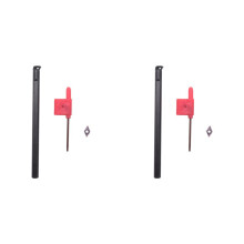 2X Porte-Outil de Tournage S08K-SDUCR07 Barre D'Alésage Interne + 95 Degrés DCMT0702 Inserts Outil de Tournage CNC à Droite