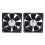 2X 90 x 90 x 25MM  12V 0.60A 4-pin computer cpu cooling fans 1