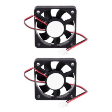 2X 50mm 12V 2Pin 4000RPM Sleeve Bearing PC Case CPU Cooler Cooling Fan