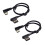 2X USB-C 3.1 Tipo-C para Cabo de Dados USB 2.0 de ÂNgulo Esquerdo Direito 90 Graus com Capa para Tablet e Telefone de 15 Cm 1
