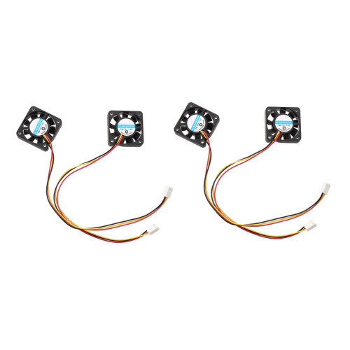 4 Pcs 3 Pin 40mm Square PC Computer Cooling Fan  12V Black
