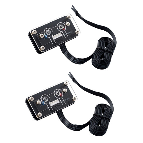 2X Desktop Computer  External Power  Power Button+Restart Button PC Case Power Supply Button