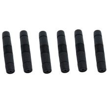6 Stuks Waterdichte RJ45-Koppeling CAT6/CAT5e/CAT5 Vrouwelijk Naar Vrouwelijk Connector 8-Pins Ethernet LAN-Kabelverlenger voor Gebruik Buitenshuis