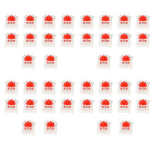 40Pcs Plastic For  Red 3 Pin MX RGB Mechanical  Keyboard Replacement