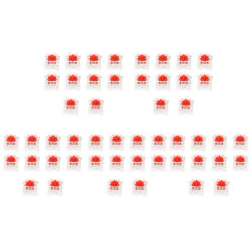50Pcs Plastic For  Red 3 Pin MX RGB Mechanical  Keyboard Replacement