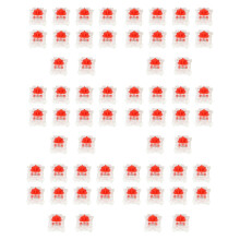 60Pcs Plastic for Red 3 Pin MX RGB Mechanical Keyboard Replacement
