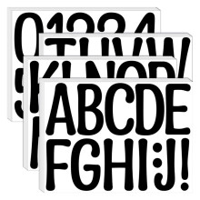 24 Sheets Large Letter Stickers 4 Inch Alphabet Number Letter Stickers Vinyl Self Adhesive Stickers Letters