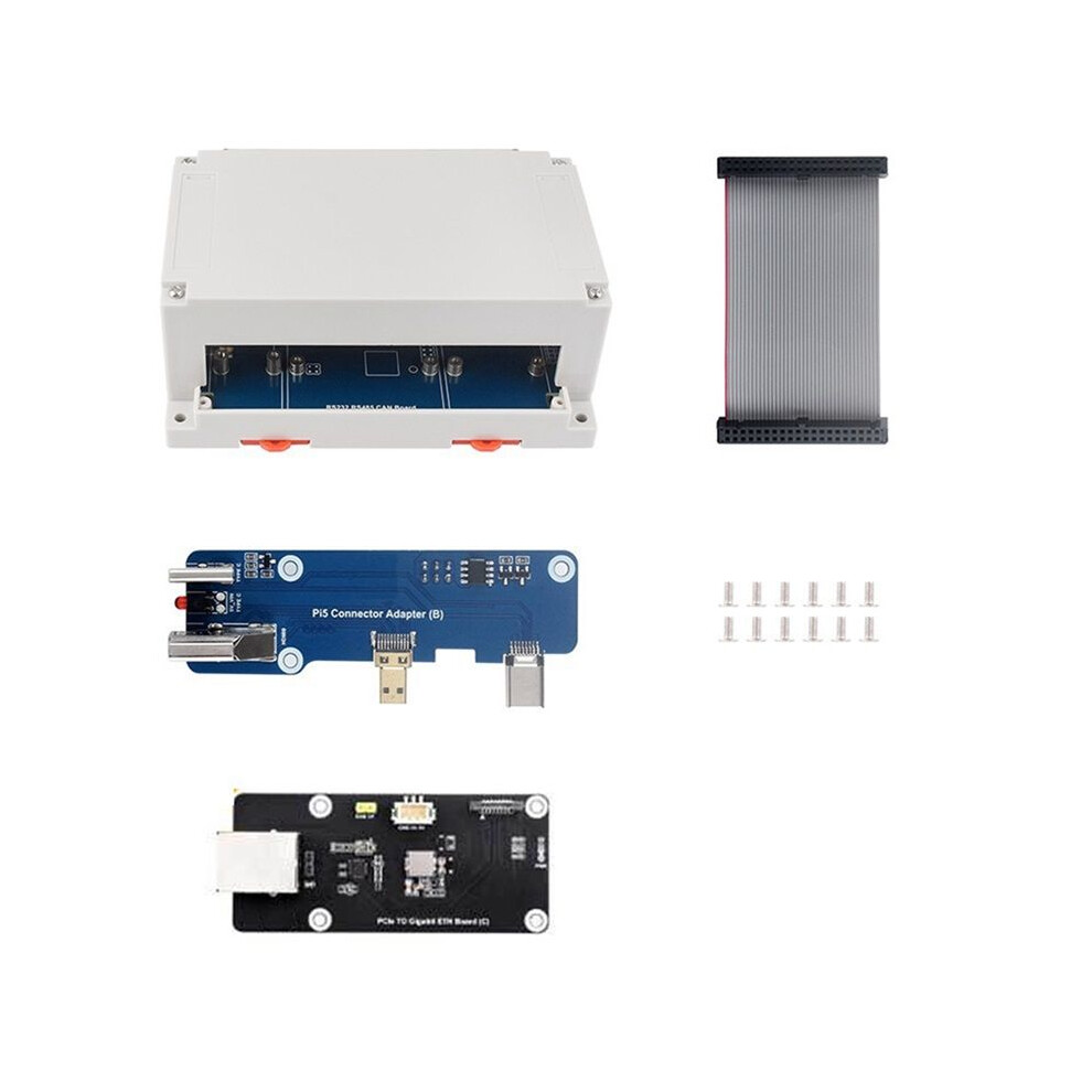 Isolated Rs232/Rs485/Can/Can Fd Expansion Board For Raspberry Pi 4/5 Expands 2Xrs485+1Xrs232+1Xcan Fd+1Xcan With Case C 6034276601542