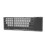 Foldable  Keyboard with Touchpad Office  Wireless Keyboard Storage Three Systems Universal Black&White 1