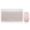 10-Inch  Keyboard with Battery-Powered Mouse Ultra-Thin Wireless Mouse and Keyboard Set for Android Windows C 1