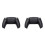 2X Bottom Back Shell Non-Slip Rear Housing Game Improvement Replacement Parts for PS5 Controller Black 1