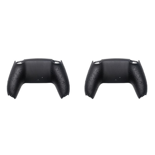 2X Bottom Back Shell Non-Slip Rear Housing Game Improvement Replacement Parts for PS5 Controller Black