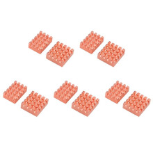 10x voor OrangePi Orange Pi Zero 2W Puur Koperen Koellichaam voor OrangePi CPU Moederbord Koeling Multifunctionele Koellichamen