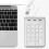 Numeric Keypad Keyboard 18Keys Numeric Key Pad Numpad Number Pad with 3  Type-C/Usb Hub for Laptop Desktop Pc 5