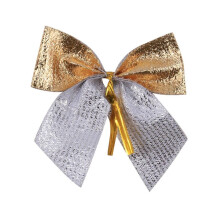96 Stuecke Dekoration Ornament Haengende Knoten Bowknot Schleife Schmetterling Dekor Baum Niedlichen Weihnachtsbaum (96 Stuecke, Kleines Gold)