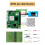 Para Raspberry Pi 5 ABS  Tower Fan Kit JST 4 Pin Port Fan Kit com Kit de Display OLED de 0,96 Polegadas 3