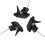 24 Pcs Trigger Sprayer Spray Bottle Nozzle  - 28/410 Neck Bottle Size 3