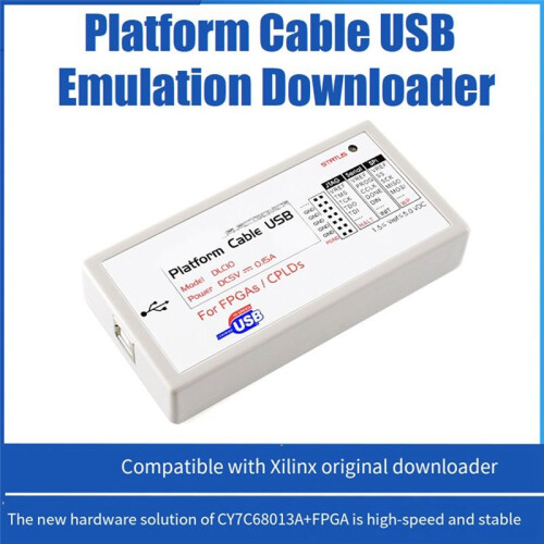 Platform Cable USB Programmer Downloader for In-Circuit Configuration and Programming of All Xilinx Devices Emulator 1