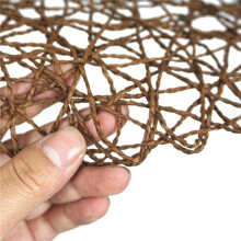 Tovagliette Rotonde in Fibra di Carta Intrecciata Decorazioni Natalizie in Stuoia Naturale Decorazioni per Feste 15 Pollici Set di 24 (Caffè)