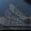 Folding  Keyboard Two-Fold Portable   Keyboard Rechargeable Office Keyboard White 8