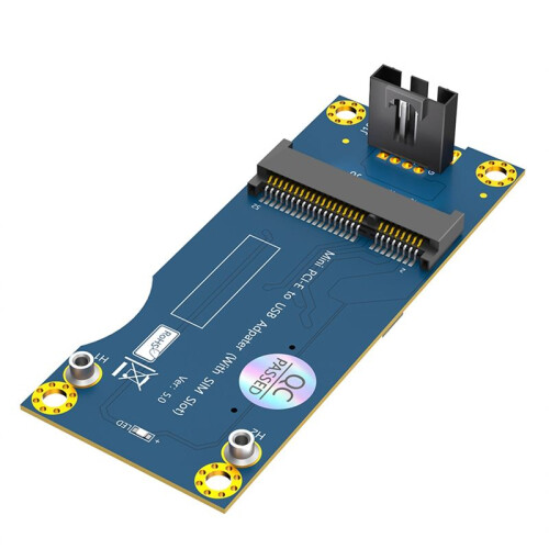 PCI-E Naar USB 2.0-Adapter met SIM-Kaartsleuf voor WWAN/LTE-Module 1