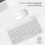 10-Inch  Keyboard with Battery-Powered Mouse Ultra-Thin Wireless Mouse and Keyboard Set for Android Windows B 1