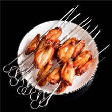 2X BBQ Stahl Metall Röster Rotisserie Spieße Nadel Käfig Ofen Kebab Maker Grill