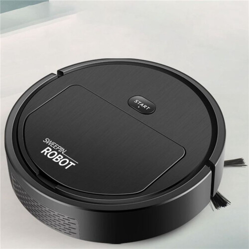 2X  Robot Vacuum Cleaner 3-In-1 Household Cleaning Machine Automatic Vacuum Cleaner,Black 1