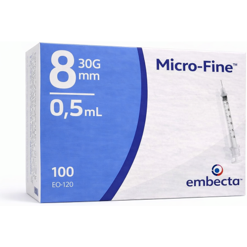 BD Microfine 0.5ml box of 100 - REF: 324825