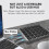 Wireless  Numeric Keypad with USB HUB Dual Modes Rechargeable Numpad for Tablet Laptop 5