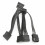10X Câble D'alimentation Ide 4 Broches Vers 5  Câble  4 Broches Vers Port  Multiple Câble D'alimentation 5