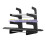 3-Tier Mechanical Keyboard Holder Display Stand Keyboard Shelf for Storage Three Mechanical Keyboard Black 5