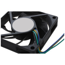2X 70X70X15mm 12V 4 Pins PWM PC Computer Case CPU Cooler Cooling Fan Black