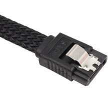 3X 50CM  3.0 III SATA3 7Pin Data Cable 6Gb/S SSD Cables HDD Hard Disk Data Cord Premium Version(Black)