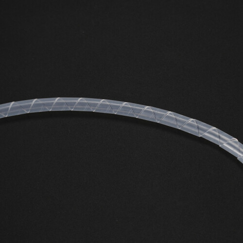 2X Cable Organizer Manager Spiral Wrap Band 6Mm Dia 15M Comprimento Branco 2