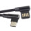 2X USB-C 3.1 Type-C to Left Right Angled 90 Degree USB 2.0 Data Cable with Sleeve for Tablet & Phone 15cm 4
