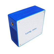 Bitcoin Lucky Miner Krypto-Mining-Maschine 1TH/S SHA256-Algorithmus Crypto Solo Asic Kryptowährungs-Miner BR-Stecker