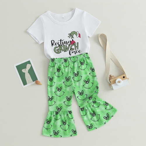 (3-6 Months, Green) Σετ 2 τεμαχίων παντελόνι νήπια 2