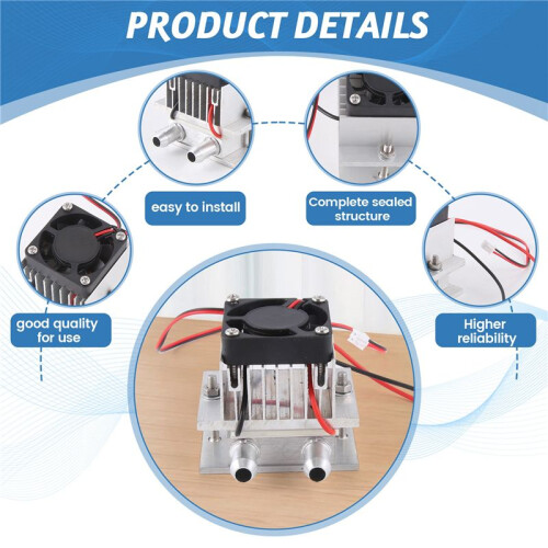 TEC1-12706 Thermoelectric Peltier Module Water Cooling System 60W Small-Scale DIY Kit 2