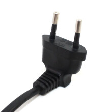 10X Europea 90 Degrés Prise Mâle à Femelle Câble D'Extension D'Alimentation pour PC Ordinateur PDU (0.3 M)