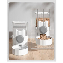 Dog Food Feeder Cat Automatic Feeding Water Bowl Pet Food Storage Dispenser