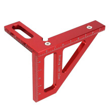 Roter Aluminium-Winkelmesser für Holzverarbeitung 45/90