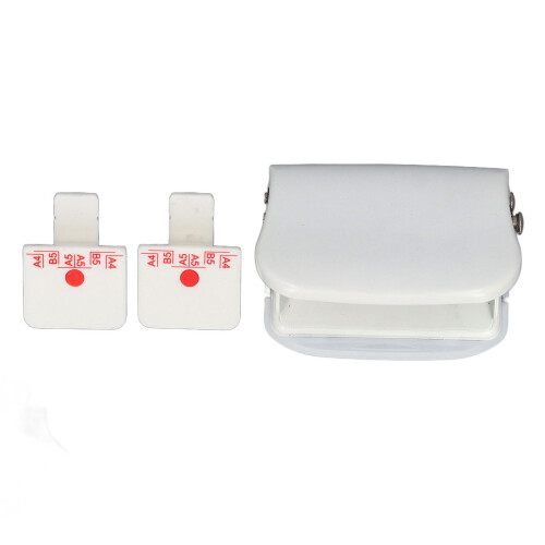 6 Hole Punch for A4/A5, 5 Sheets Capacity, White, Adjustable 2